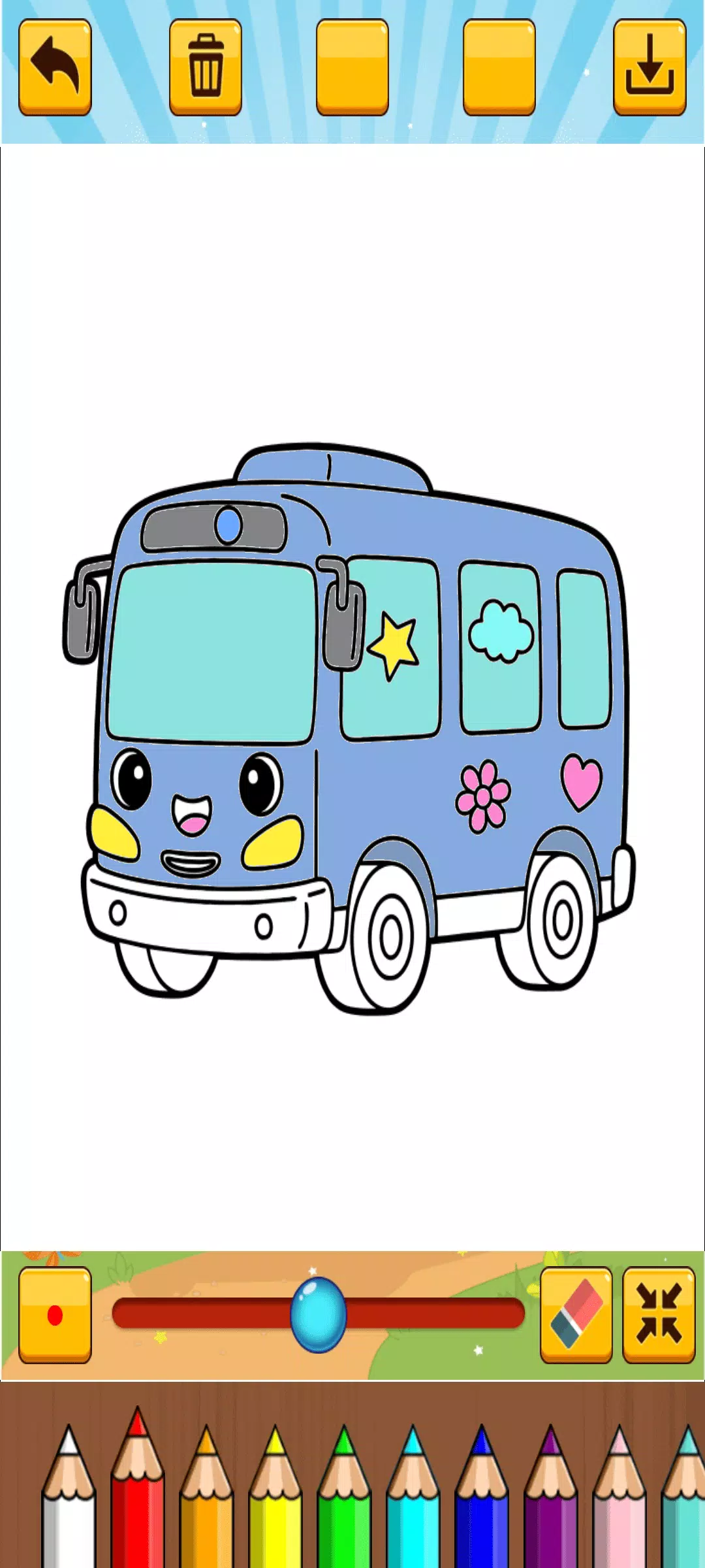 Little Bus Coloring Screenshot 4