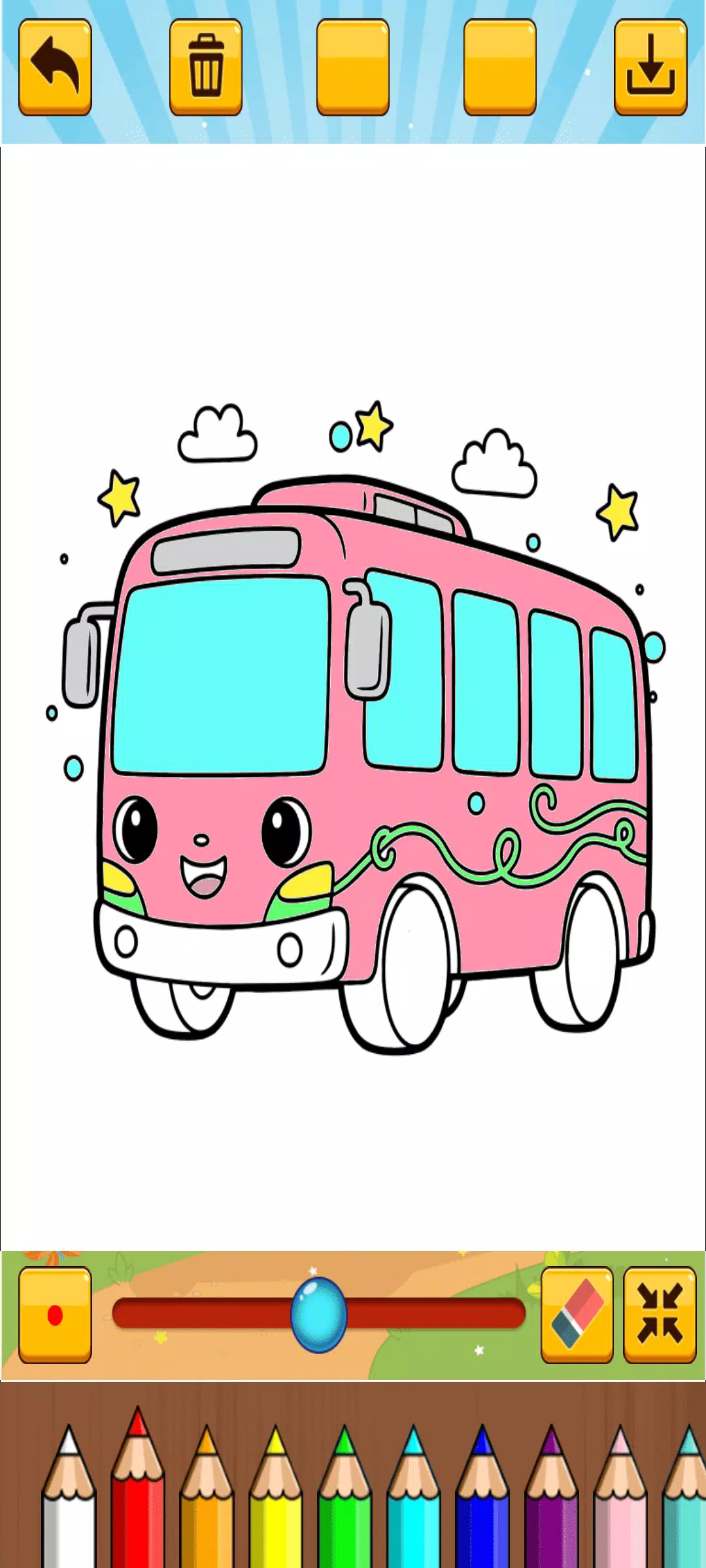 Little Bus Coloring Screenshot 5