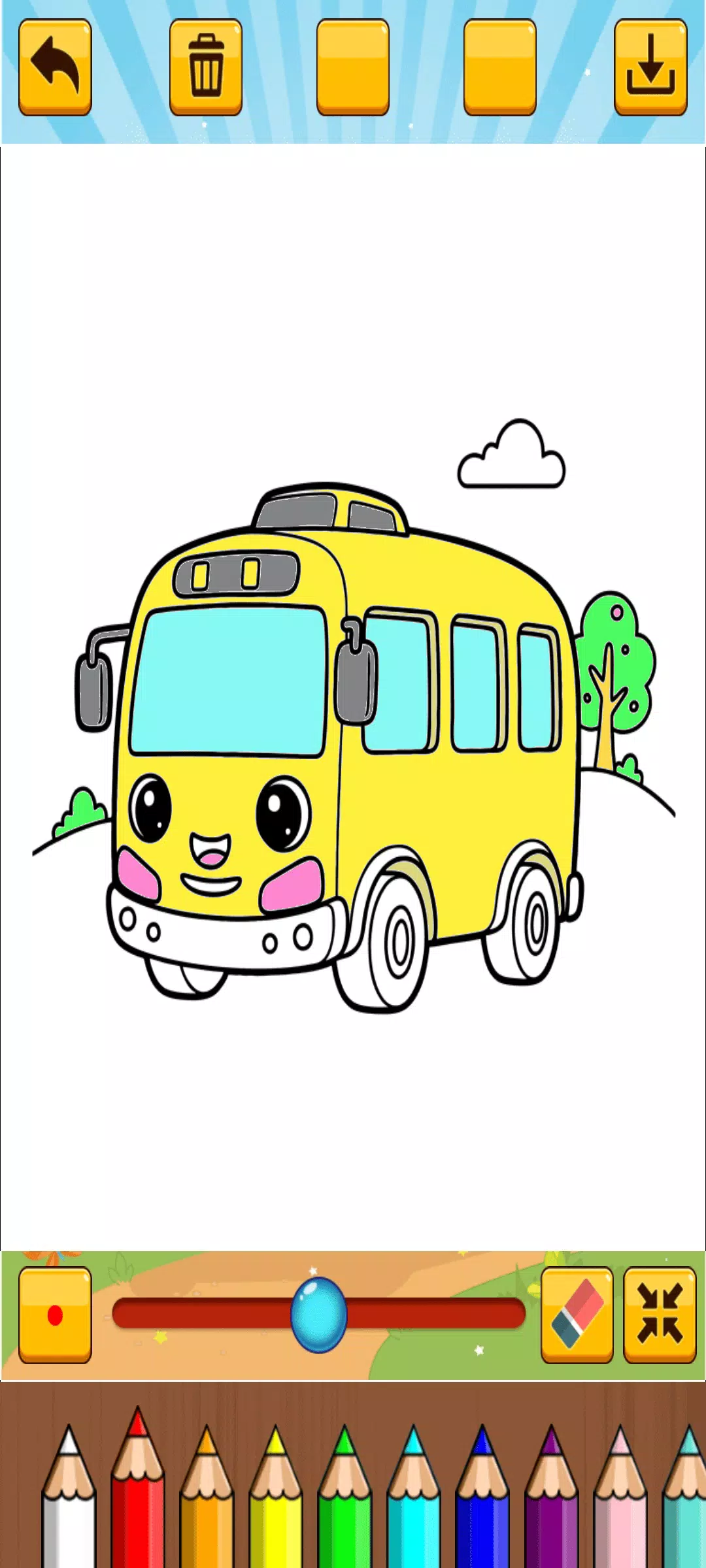 Little Bus Coloring Screenshot 7