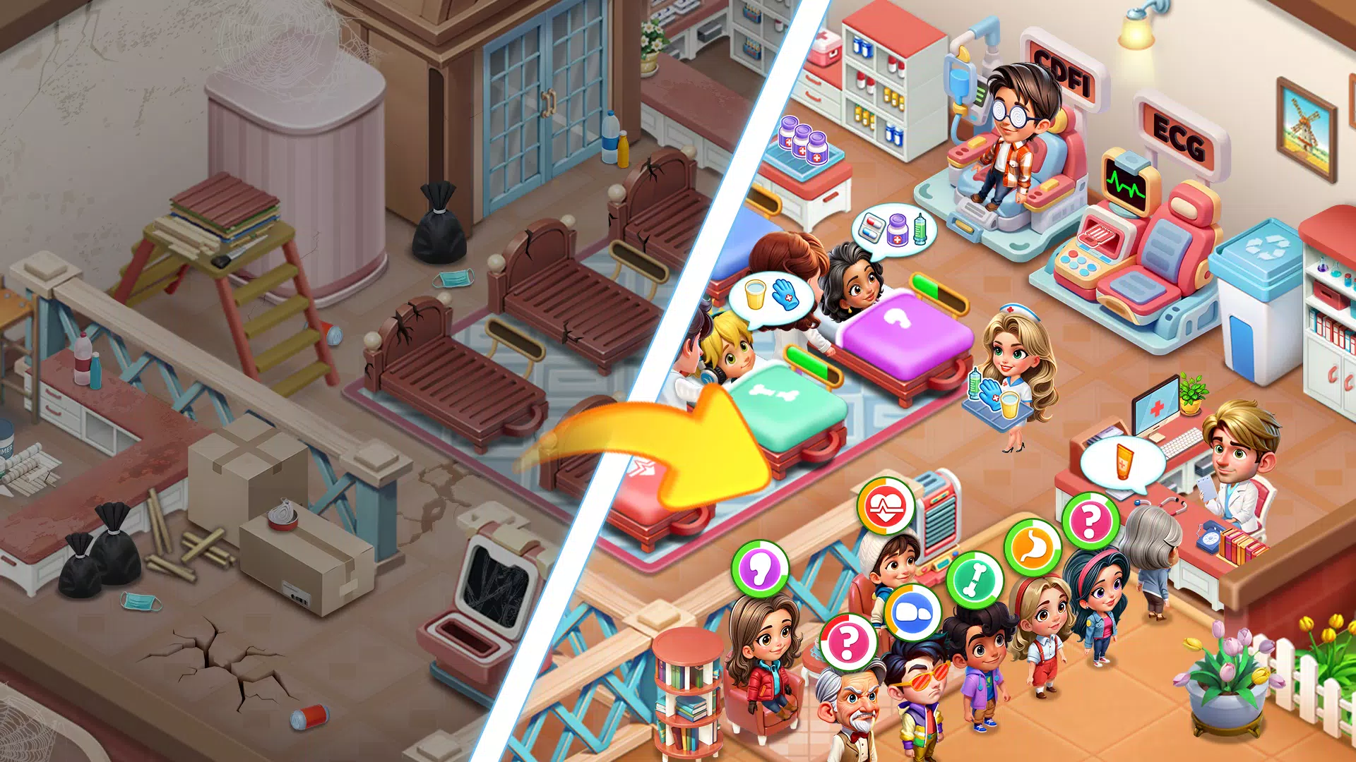Nurse Rush:Hospital Game Screenshot 4