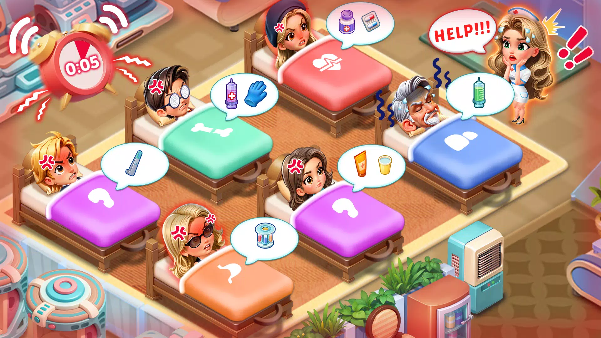 Nurse Rush:Hospital Game Screenshot 1