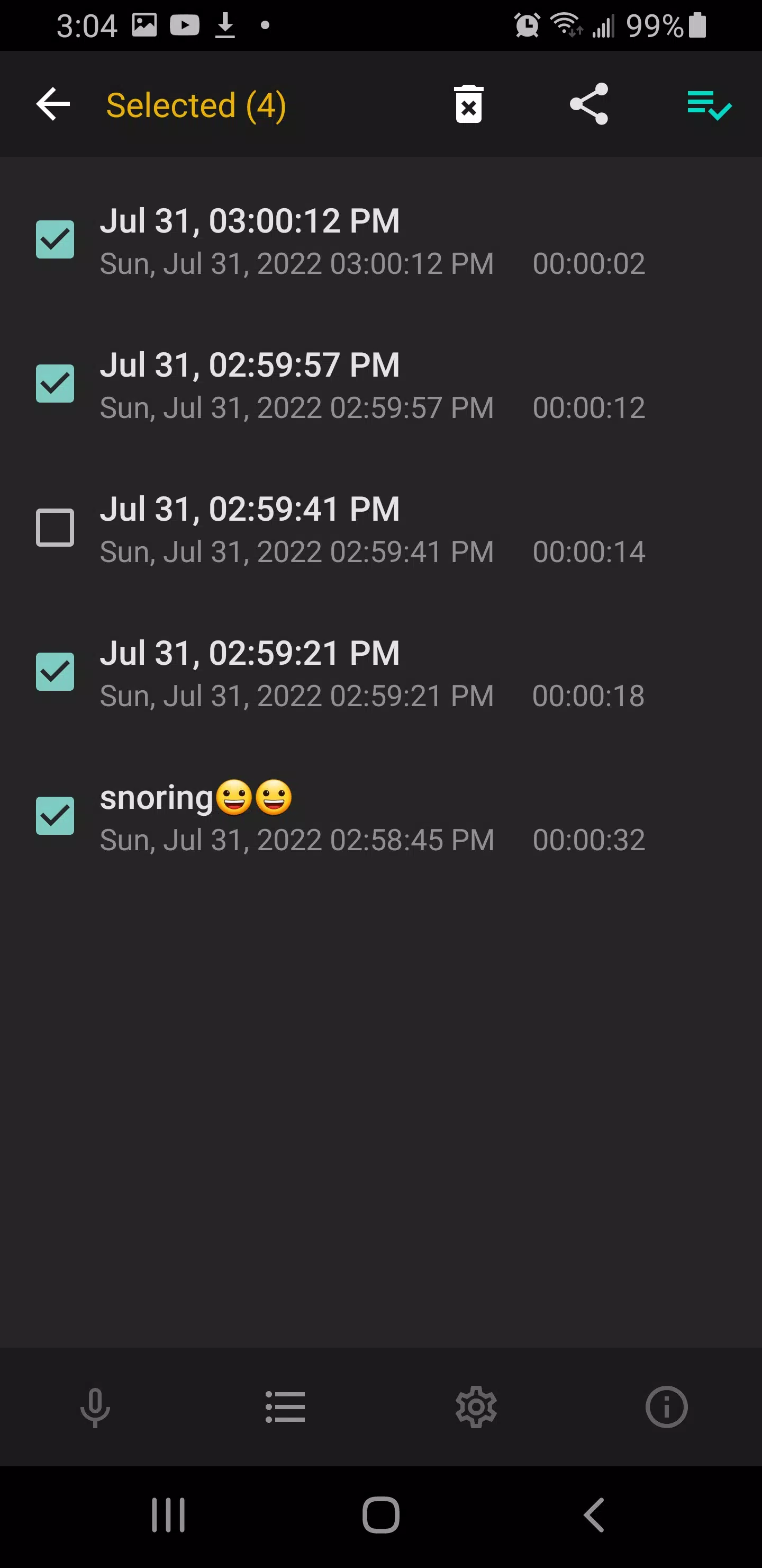 Sleep Recorder Screenshot 5 