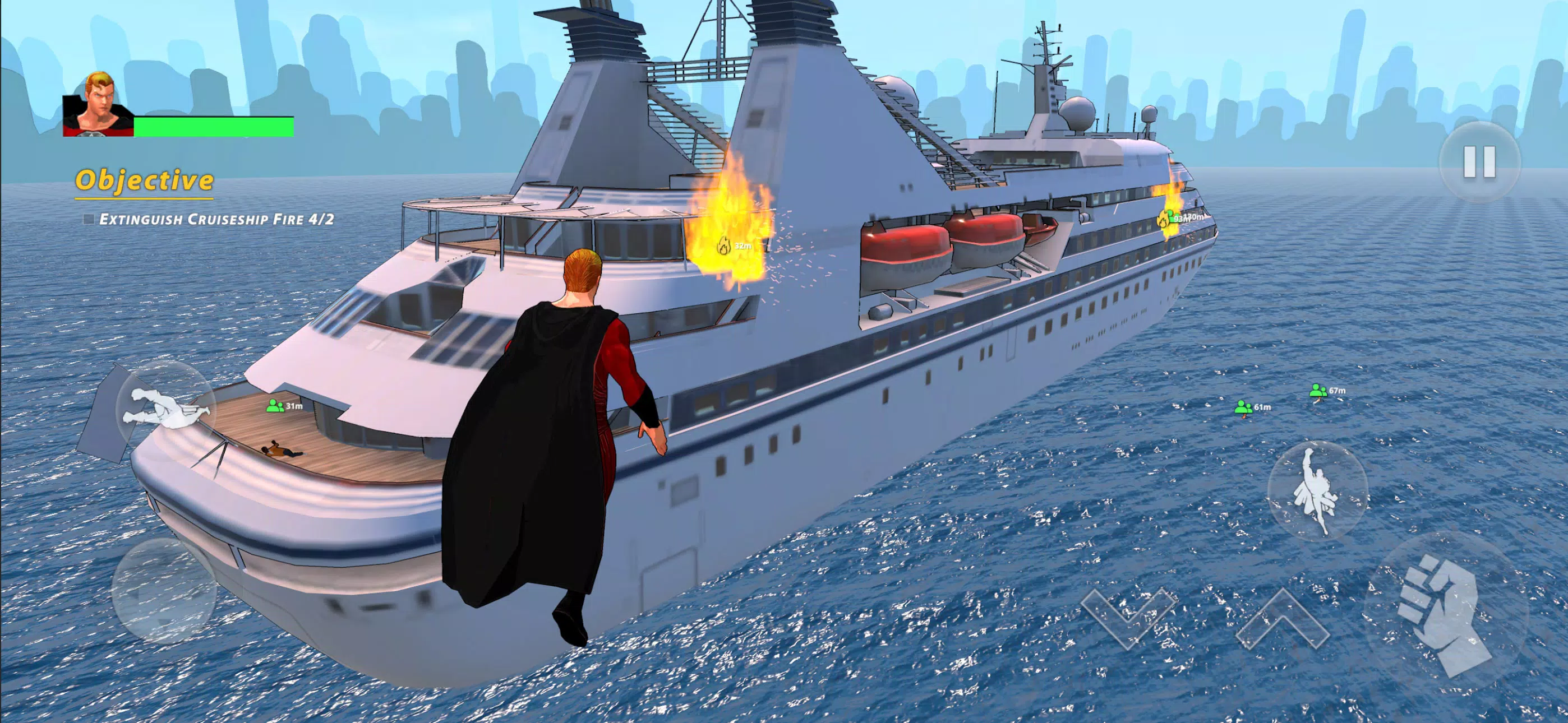 Flying Fuser Rope Fighter Hero Screenshot 5