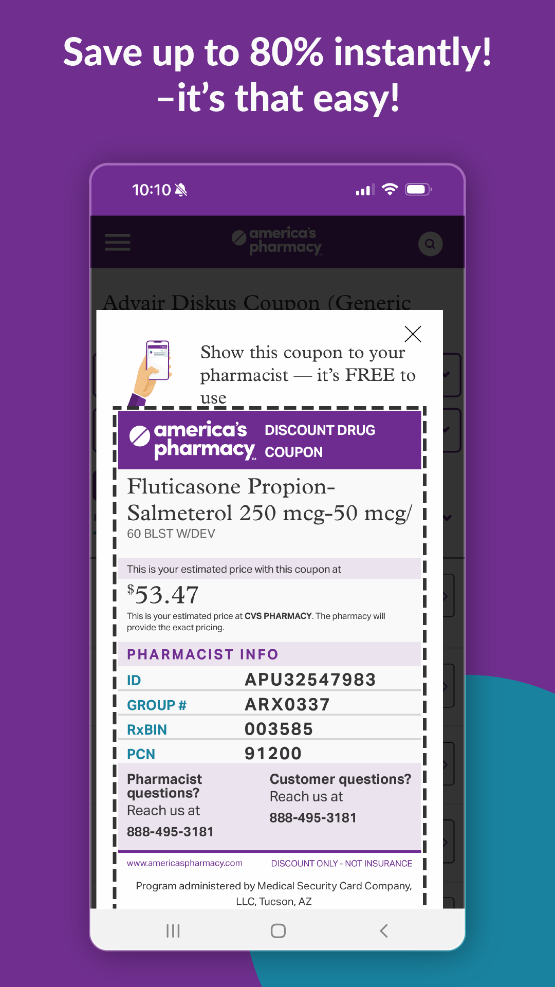 America's Pharmacy Rx Savings Screenshot 5