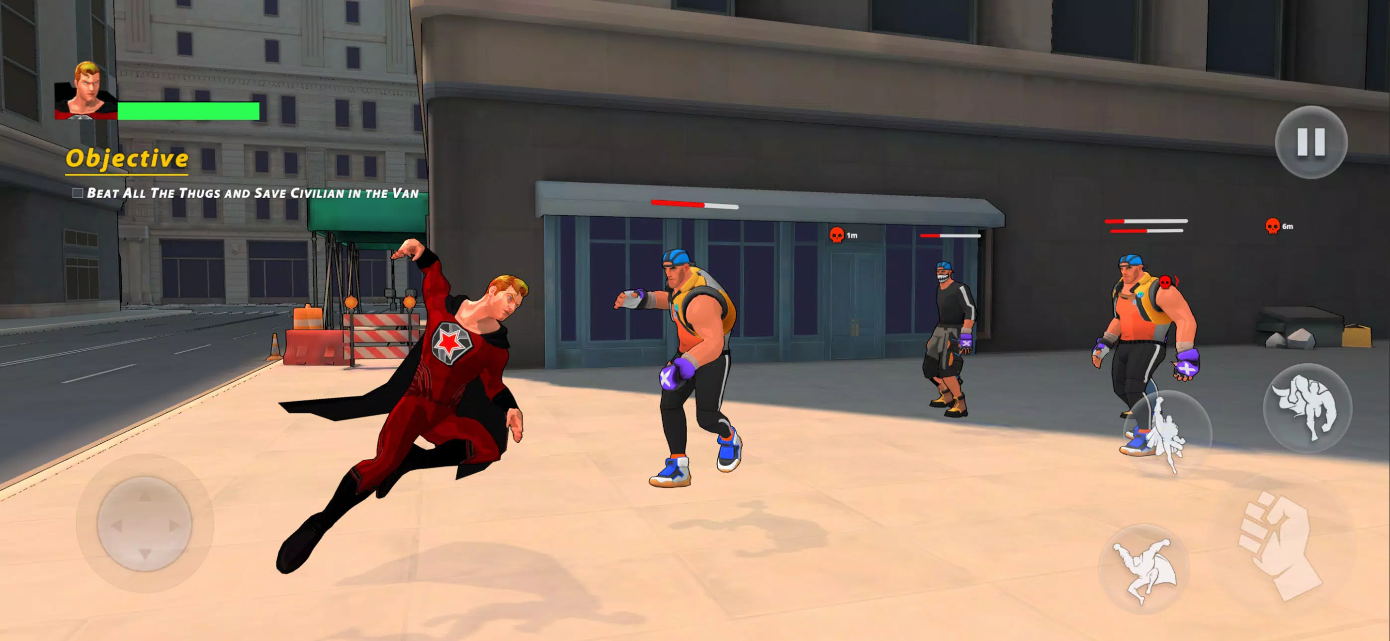 Flying Fuser Rope Fighter Hero Screenshot 1