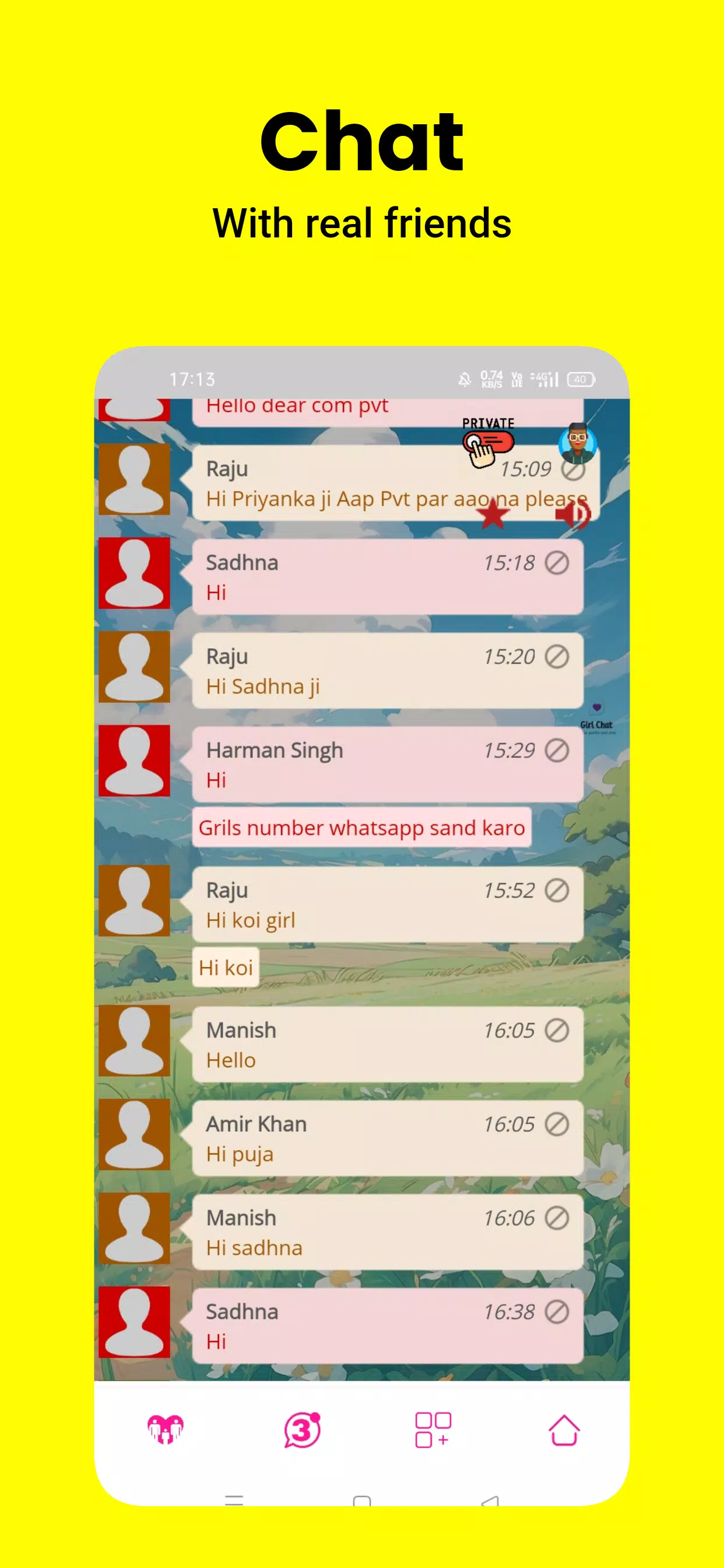 Ladki se baat karne wala App Screenshot 2 