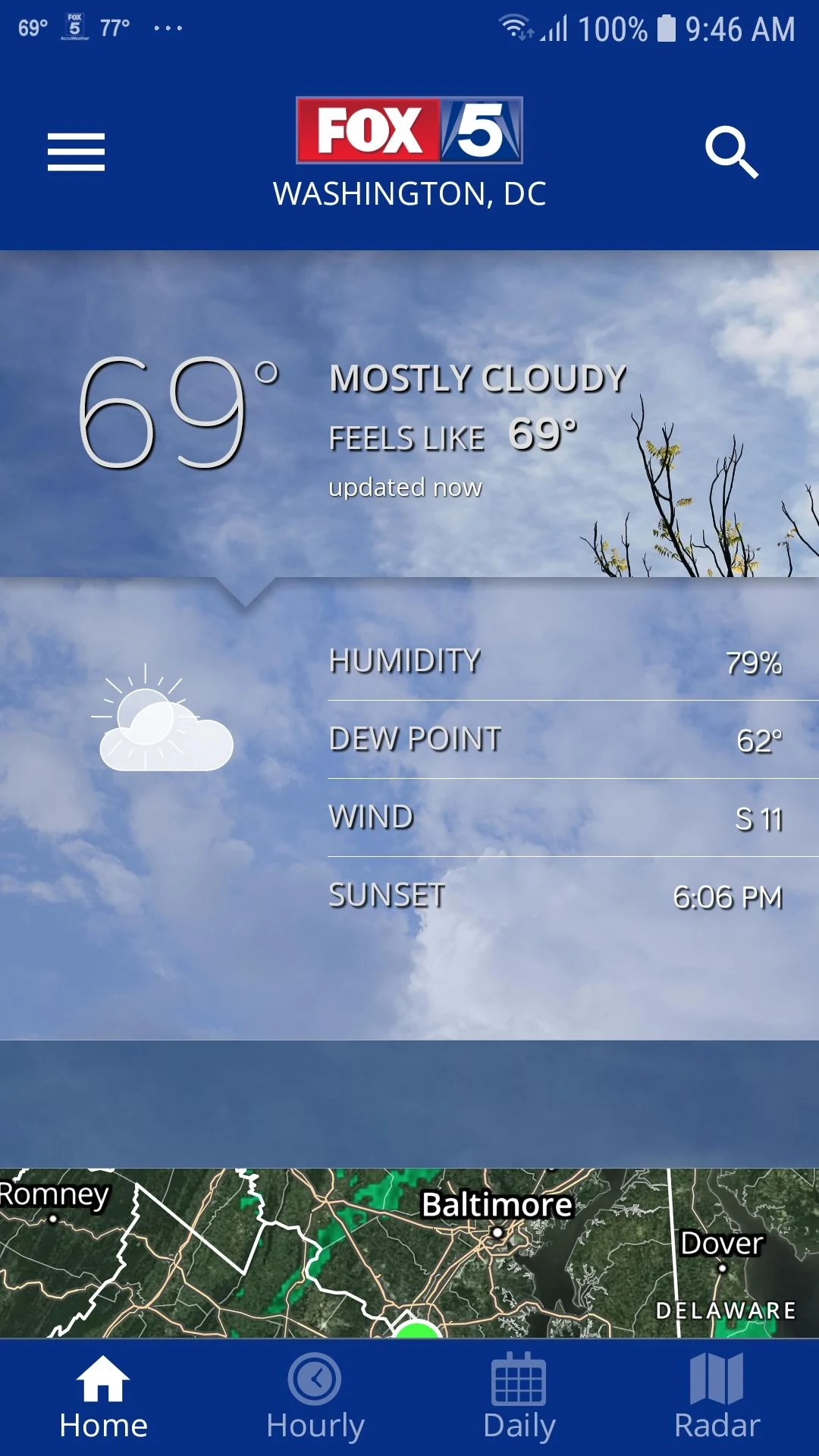 FOX 5 Washington DC: Weather Screenshot 1