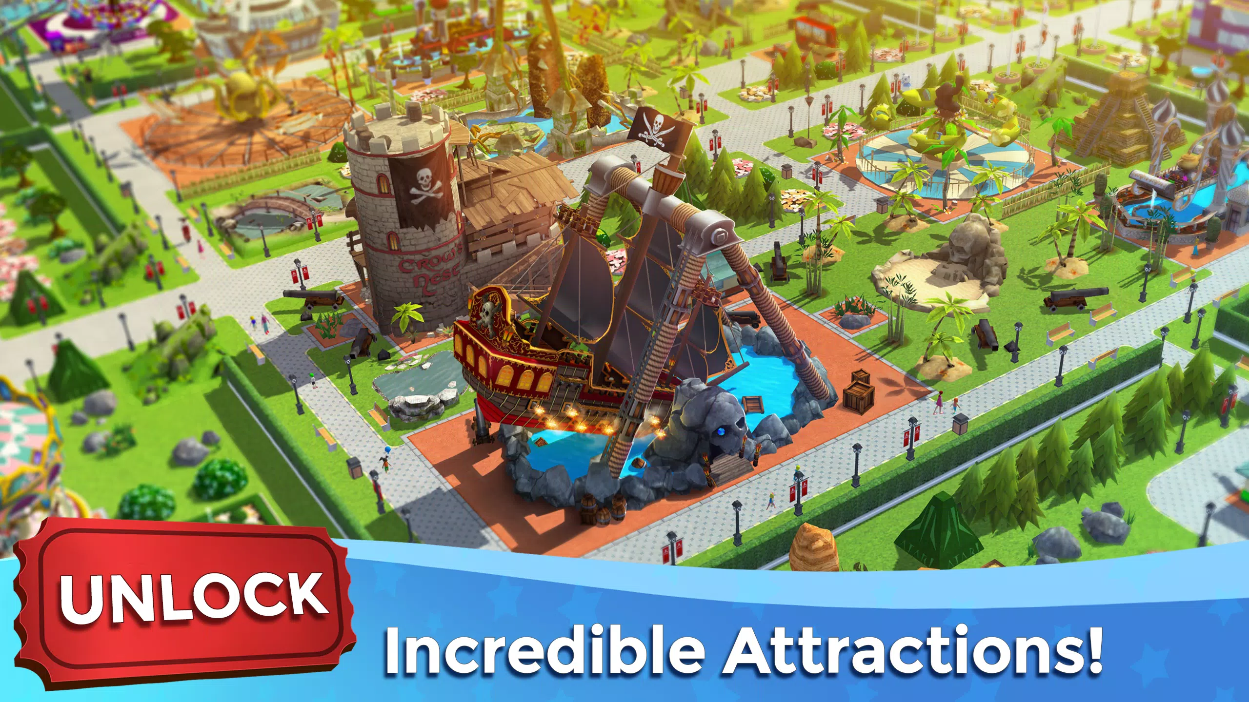 RollerCoaster Tycoon Touch Screenshot 1