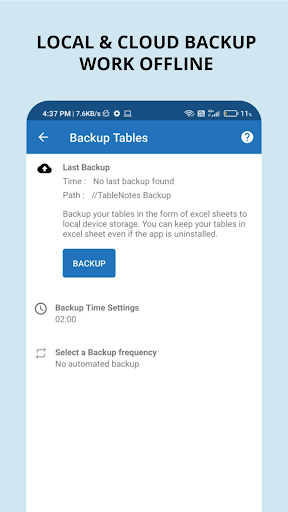 Table Notes Screenshot 2 