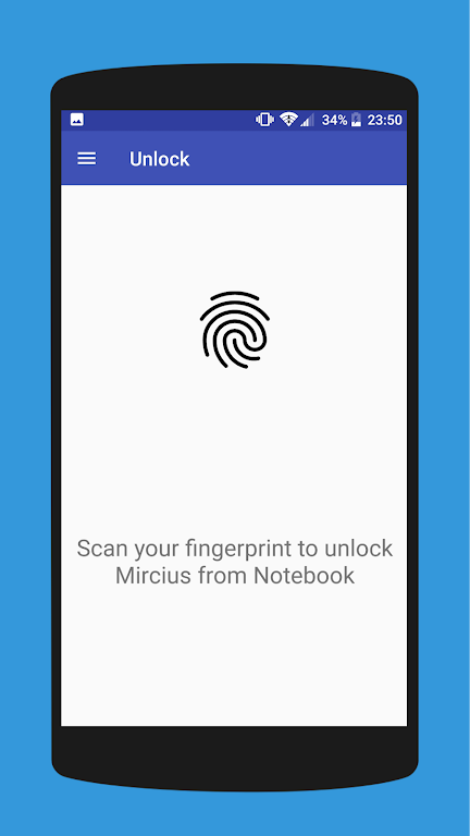 Remote Fingerprint Unlock Screenshot 1 