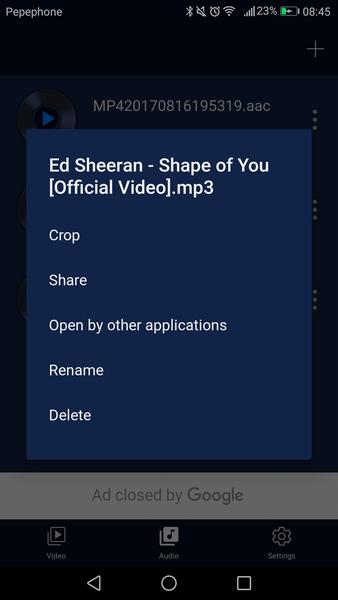 Audio Extractor Screenshot 2