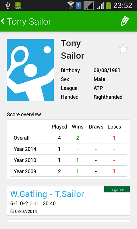 Tennis Math: score & stats Screenshot 3