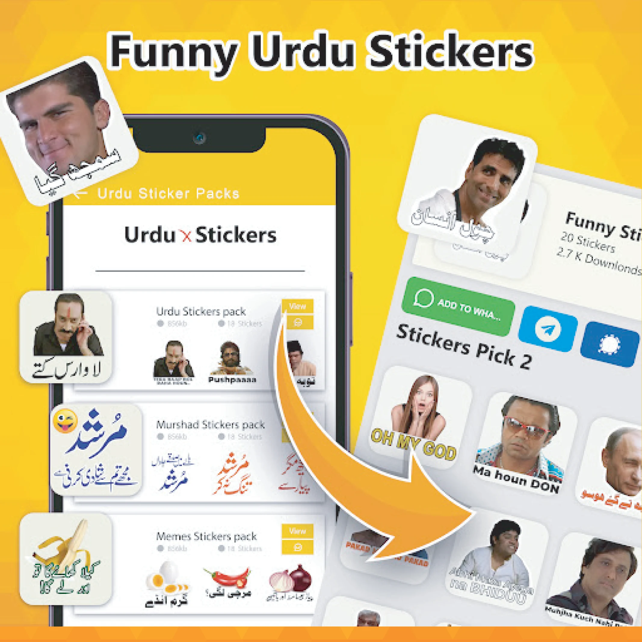 Funny Urdu Stickers WASticker Screenshot 1