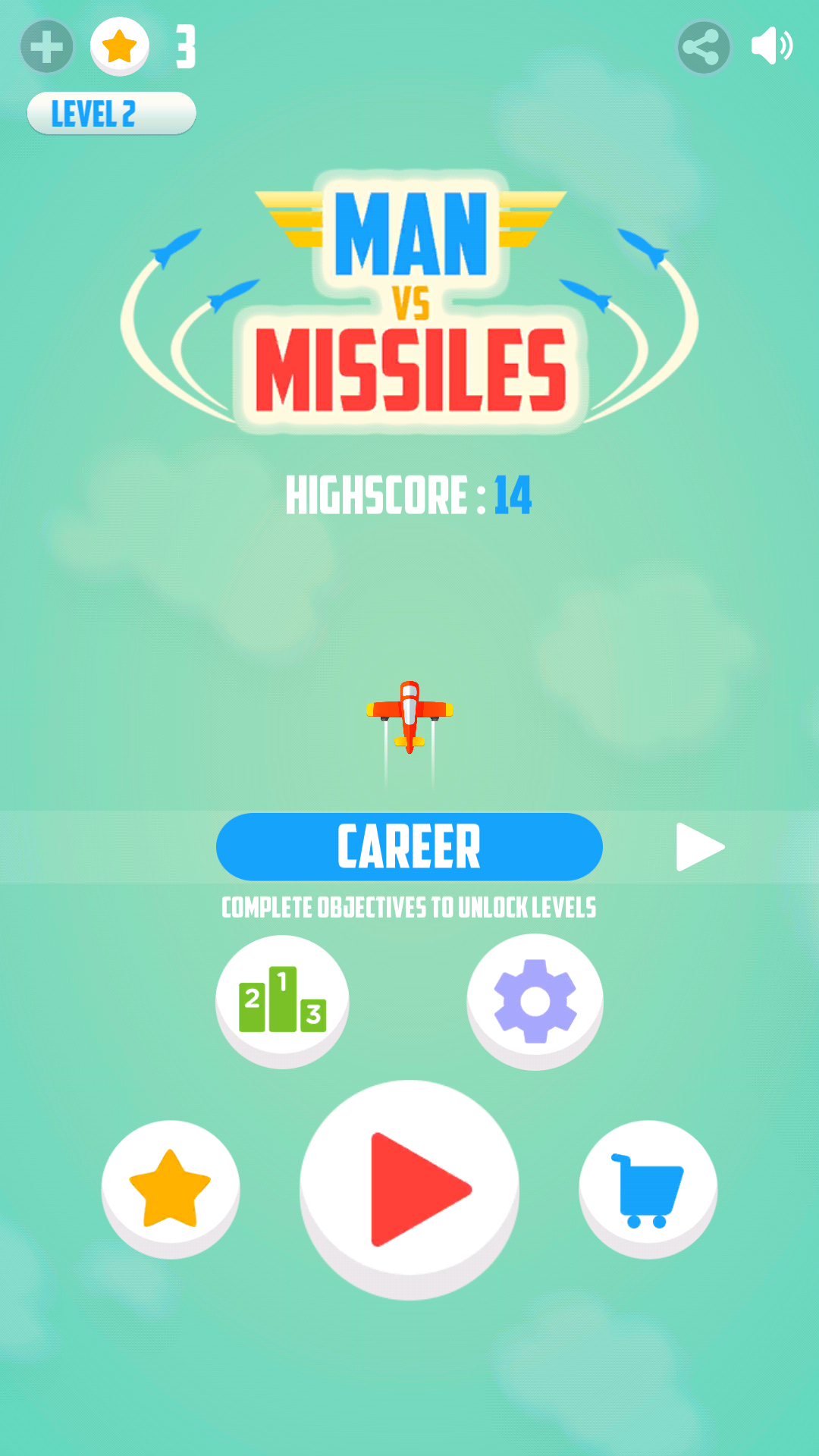 Man Vs. Missiles Screenshot 1