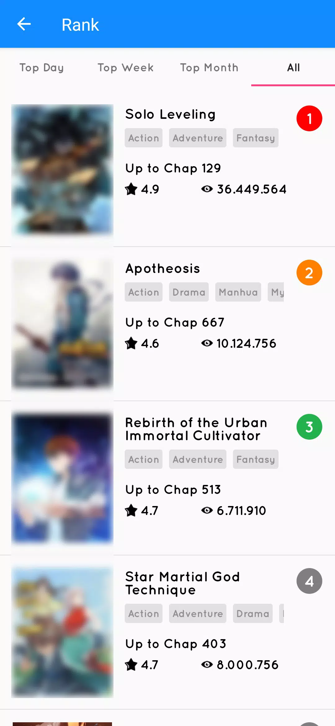BeeManga Free Manga, Manhua & Webtoon Screenshot 2