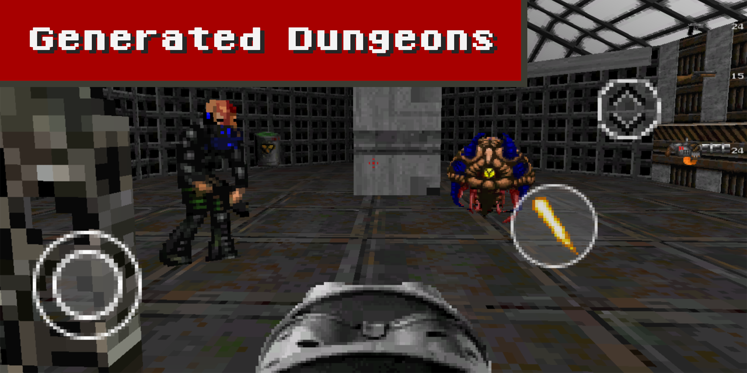 Undoomed - Classic 3D FPS Game Screenshot 1