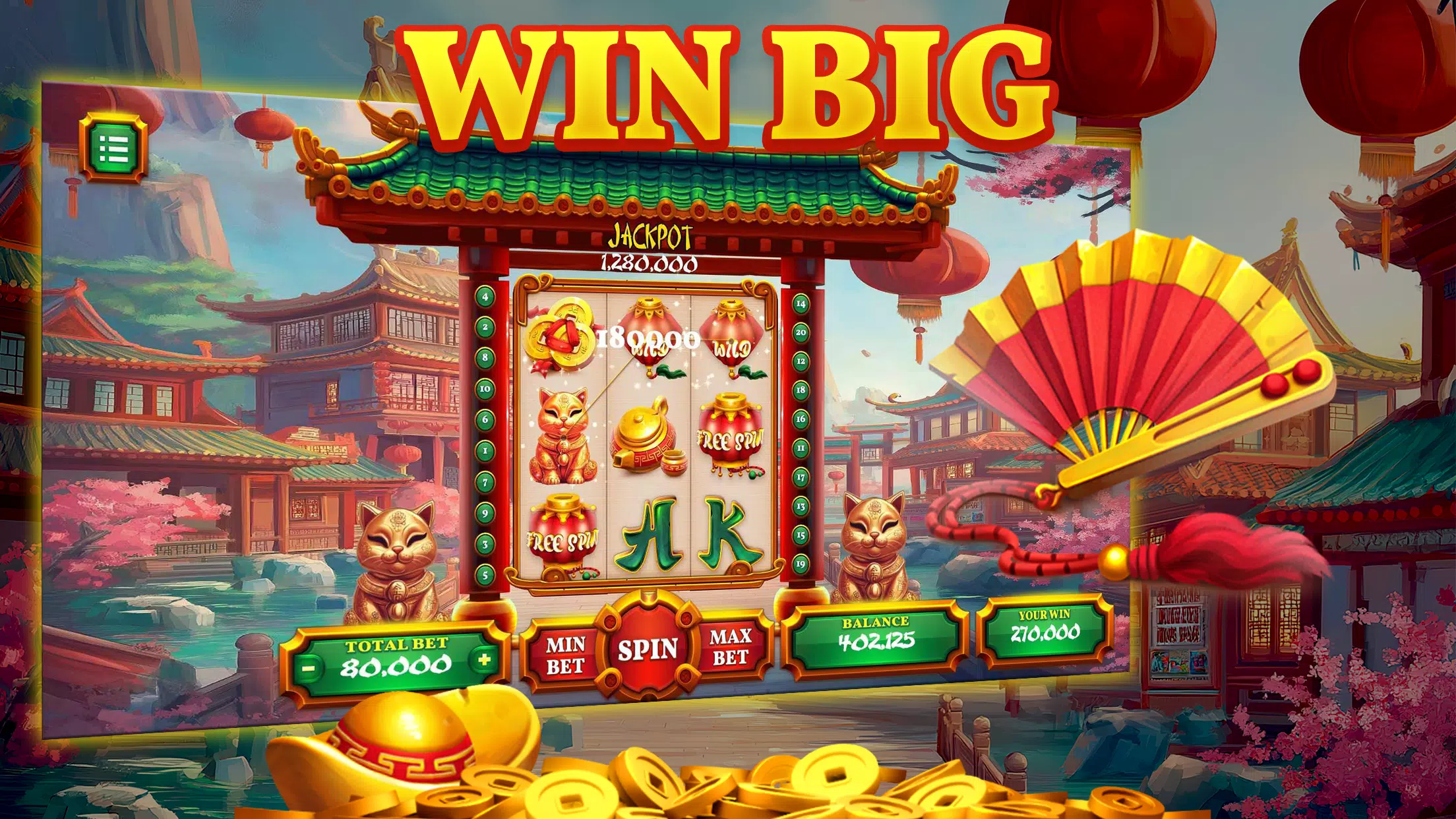 Golden Maneki Slots Screenshot 4