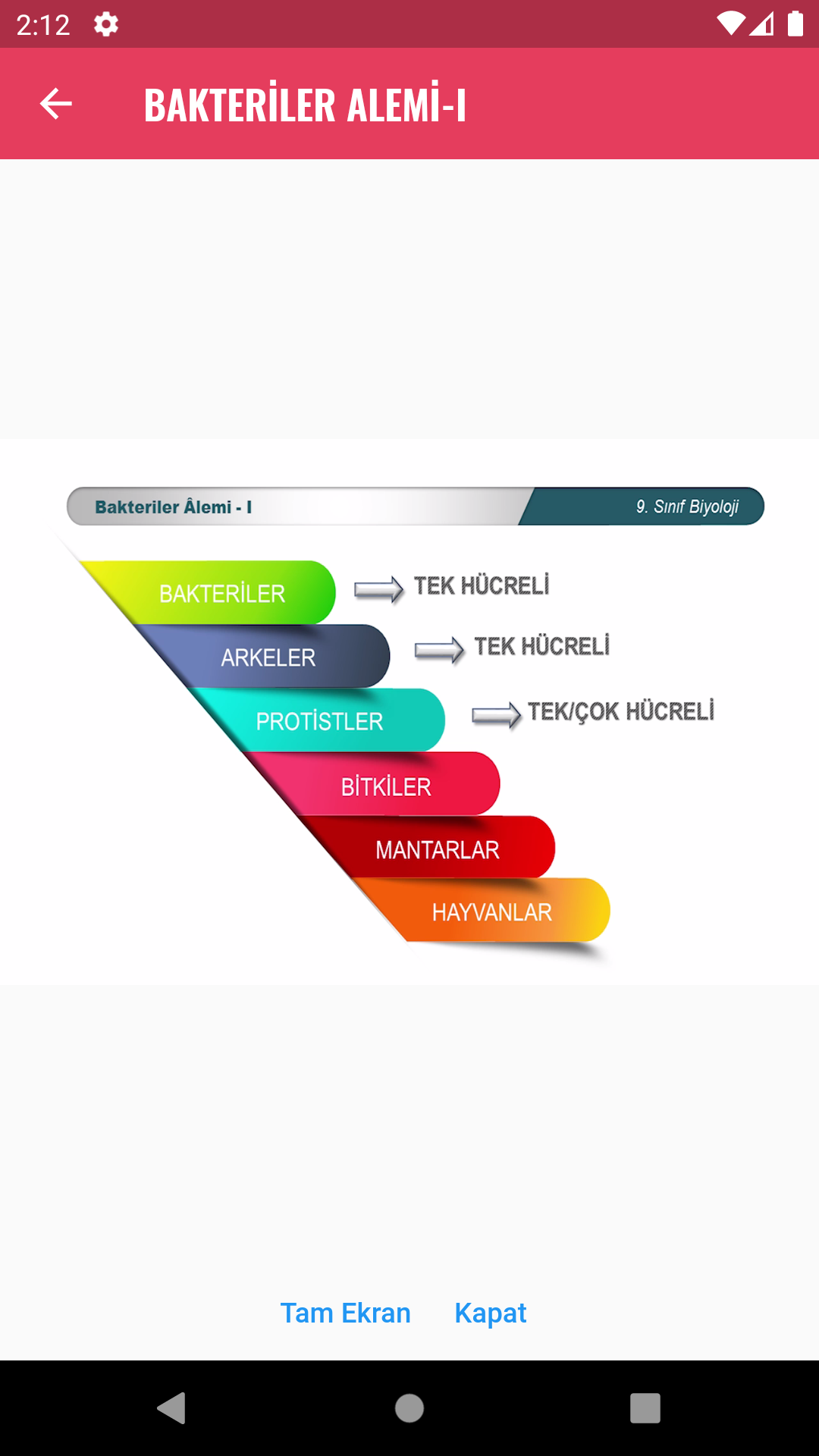 Dersler Cepte Screenshot 7