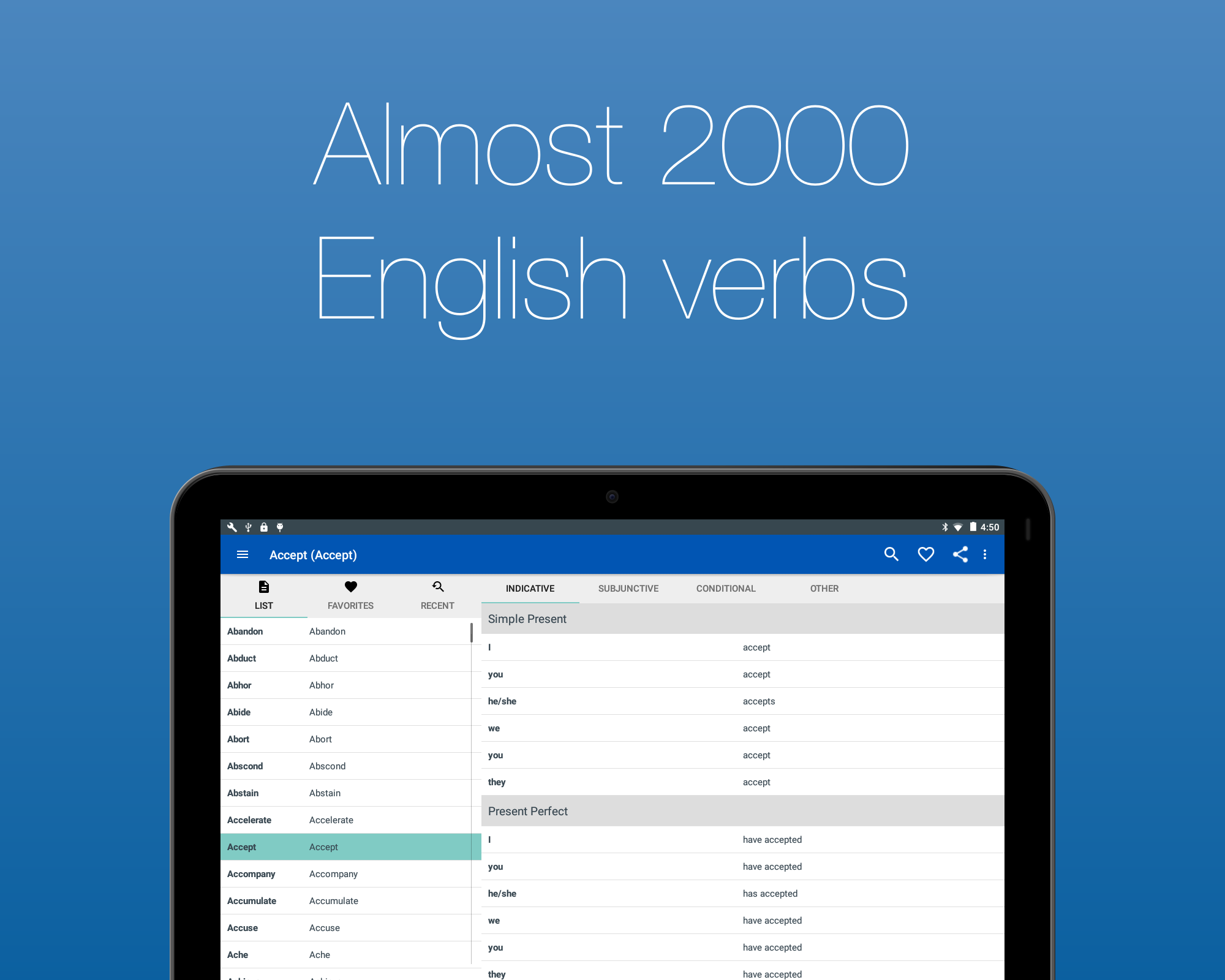 English Verb Conjugator Screenshot 13