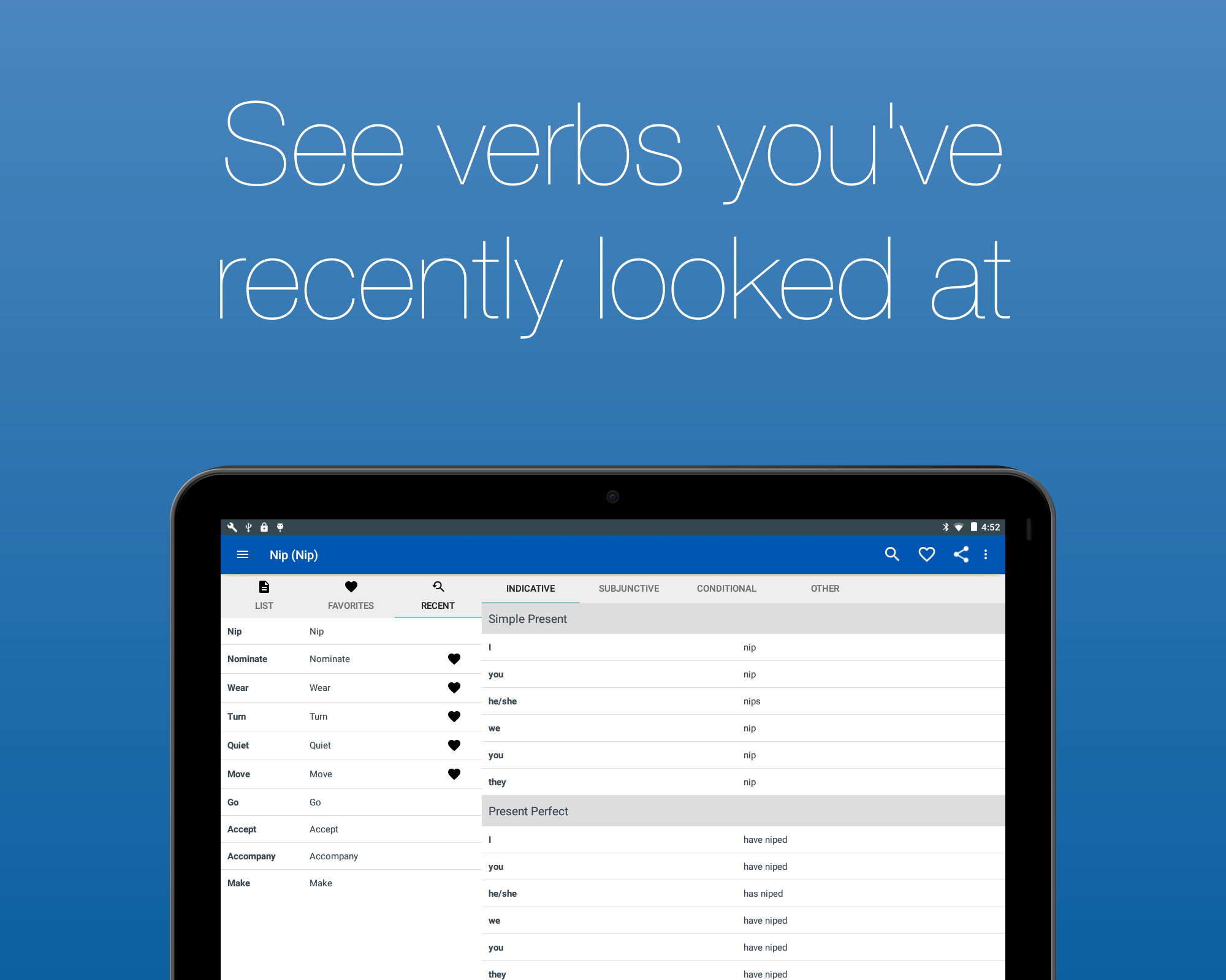 English Verb Conjugator Screenshot 18