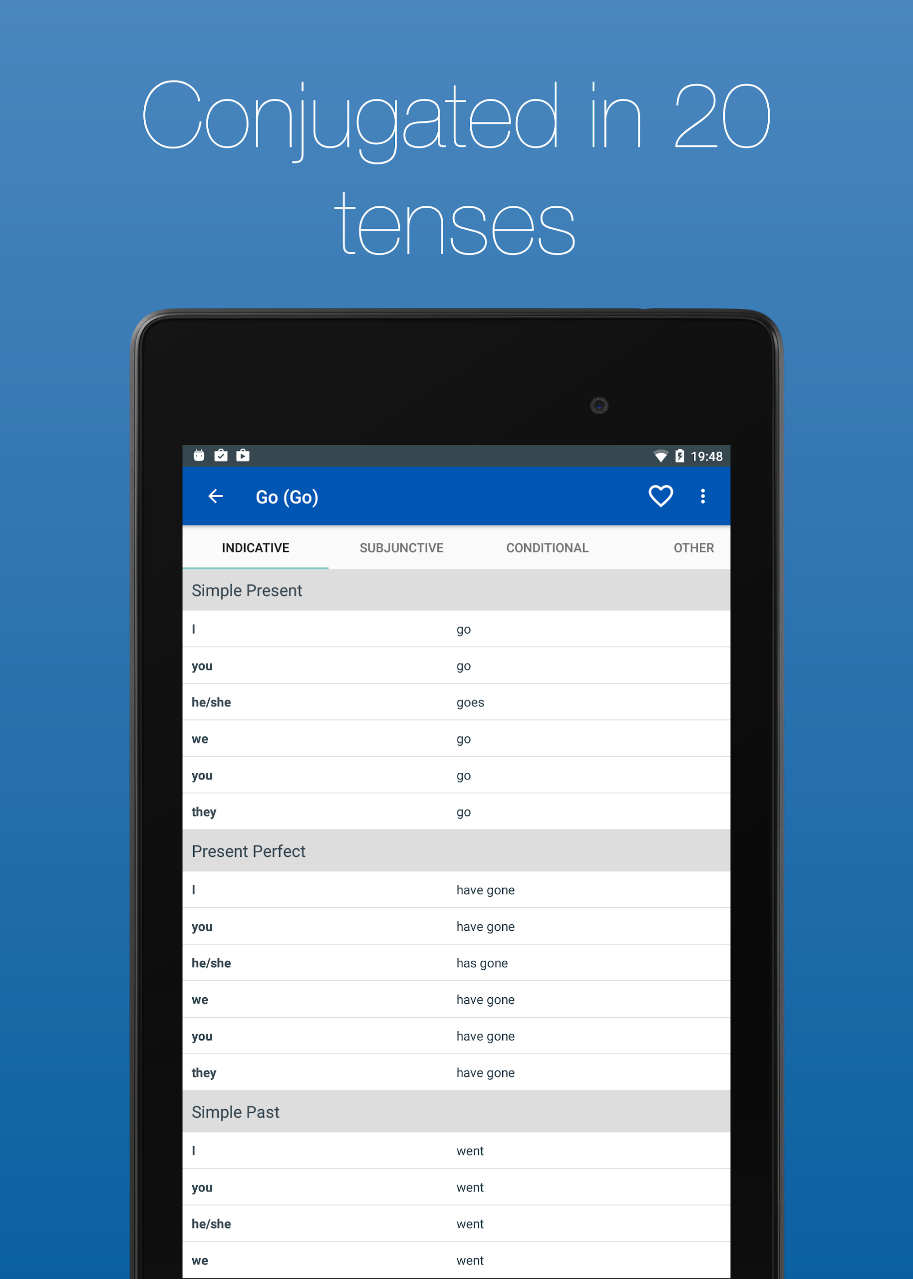 English Verb Conjugator Screenshot 9