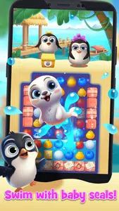 Match Penguin Friends Screenshot 1 