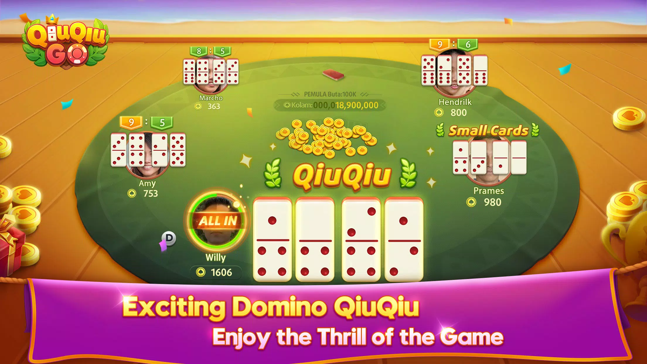 QiuQiu Go Domino Game & Slots Screenshot 3