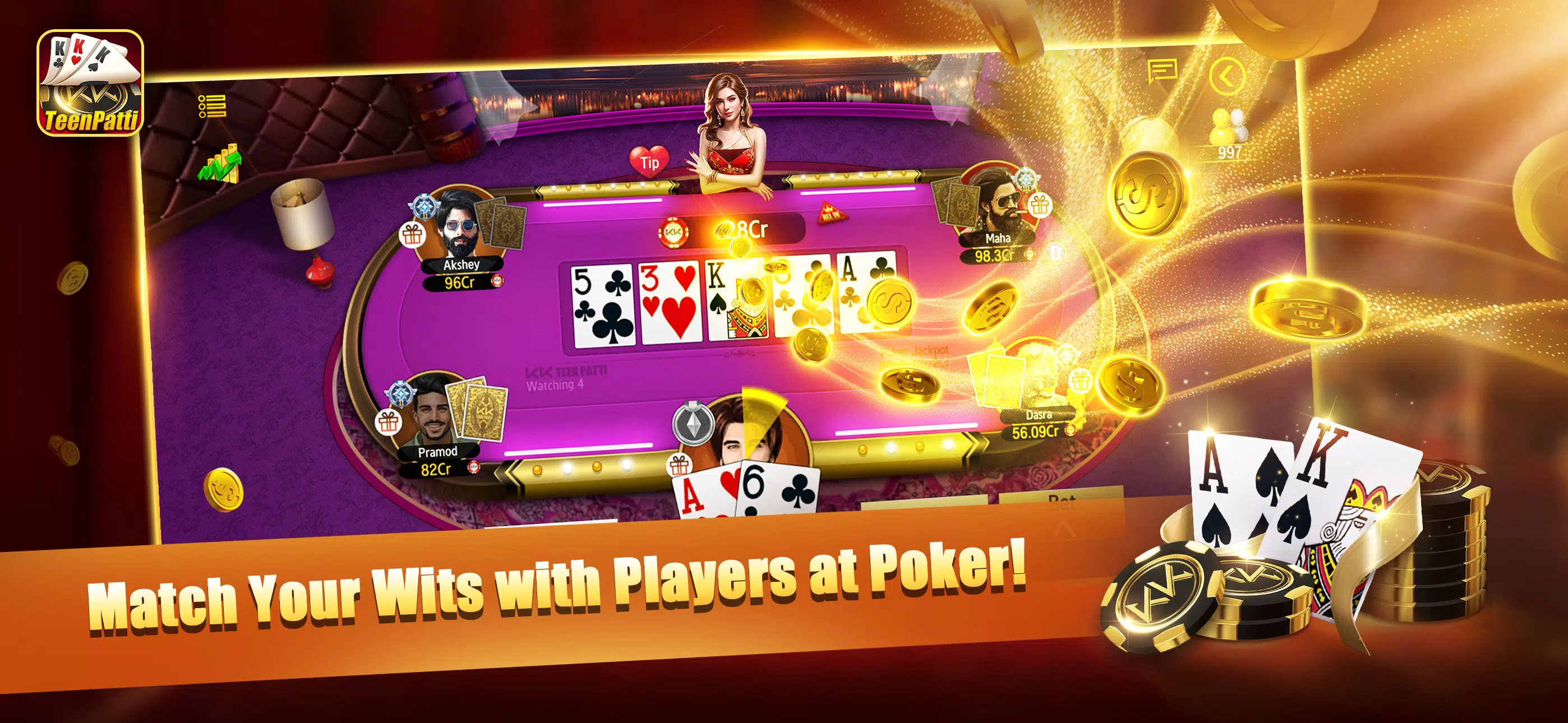 KKTeenPatti Poker, Slots Screenshot 3