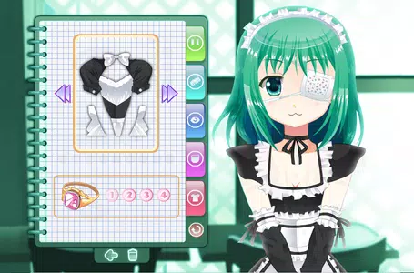 Dress Up Moe Maid Avatar Maker Screenshot 3 