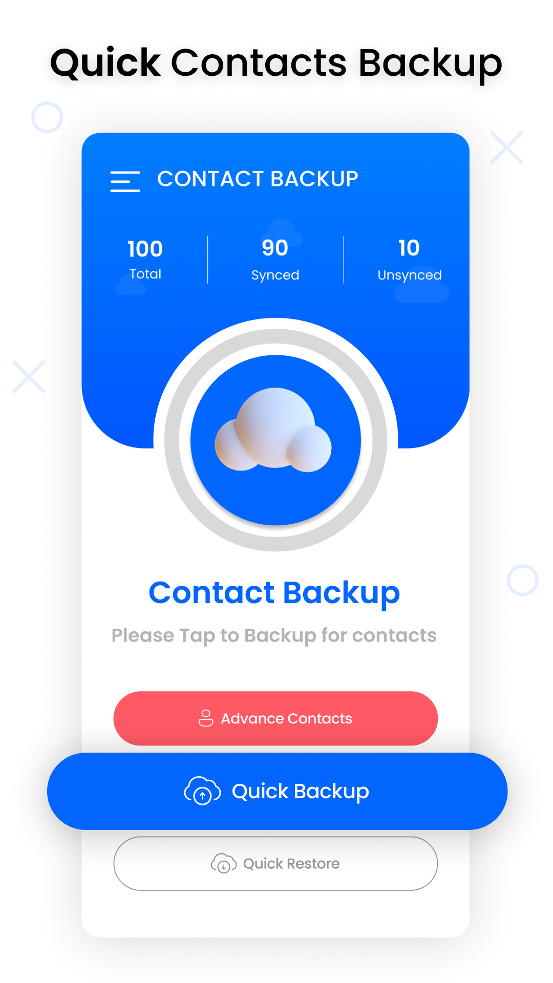 Contacts Backup Screenshot 2