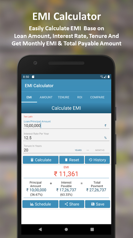 EMI Calculator Screenshot 2