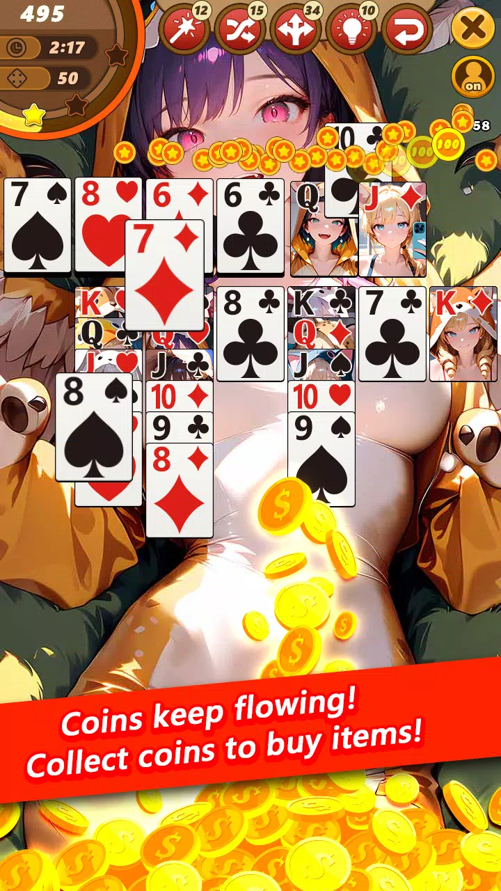 Solitaire Costume Girls Screenshot 3