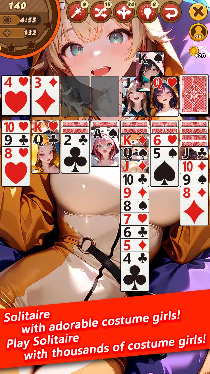 Solitaire Costume Girls Screenshot 2