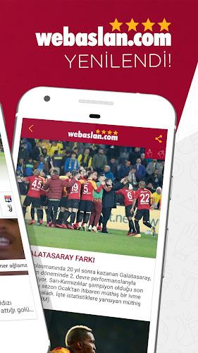 Webaslan - Galatasaray haber Screenshot 2