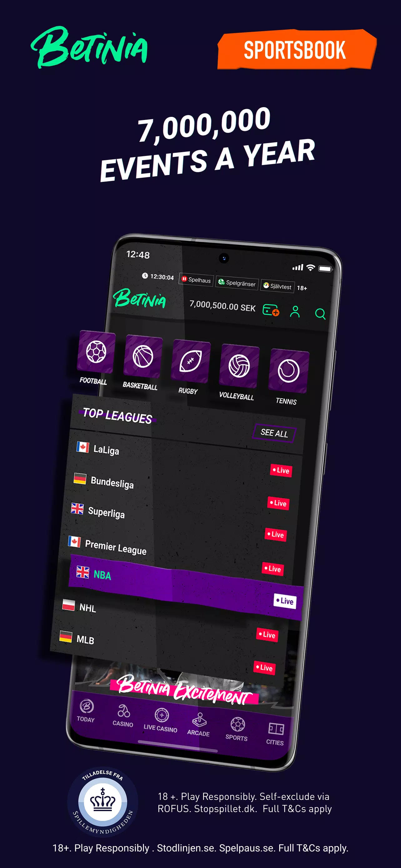 Betinia Sports Betting, Slots Screenshot 2