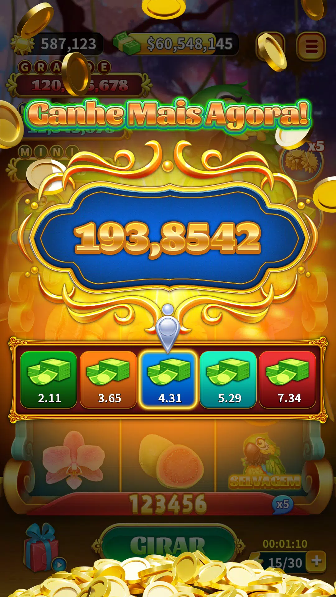 Arara da Fortuna Slots Grátis Screenshot 3 