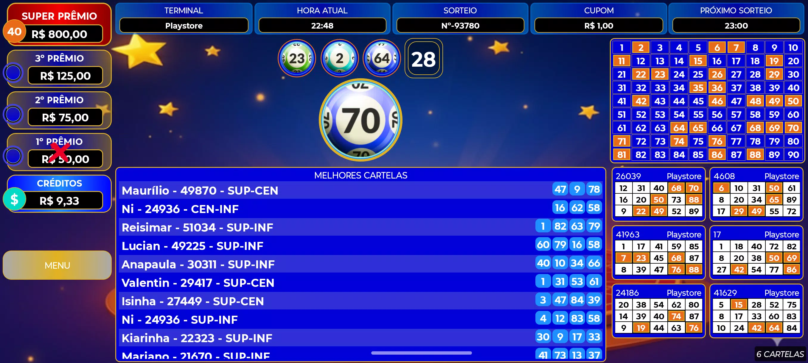 Bingo Super Prêmios Screenshot 3 