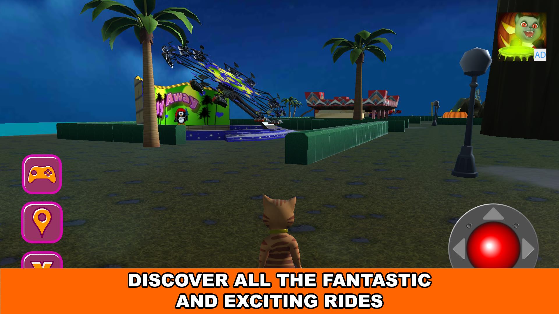 Halloween Cat Theme Park 3D Screenshot 11