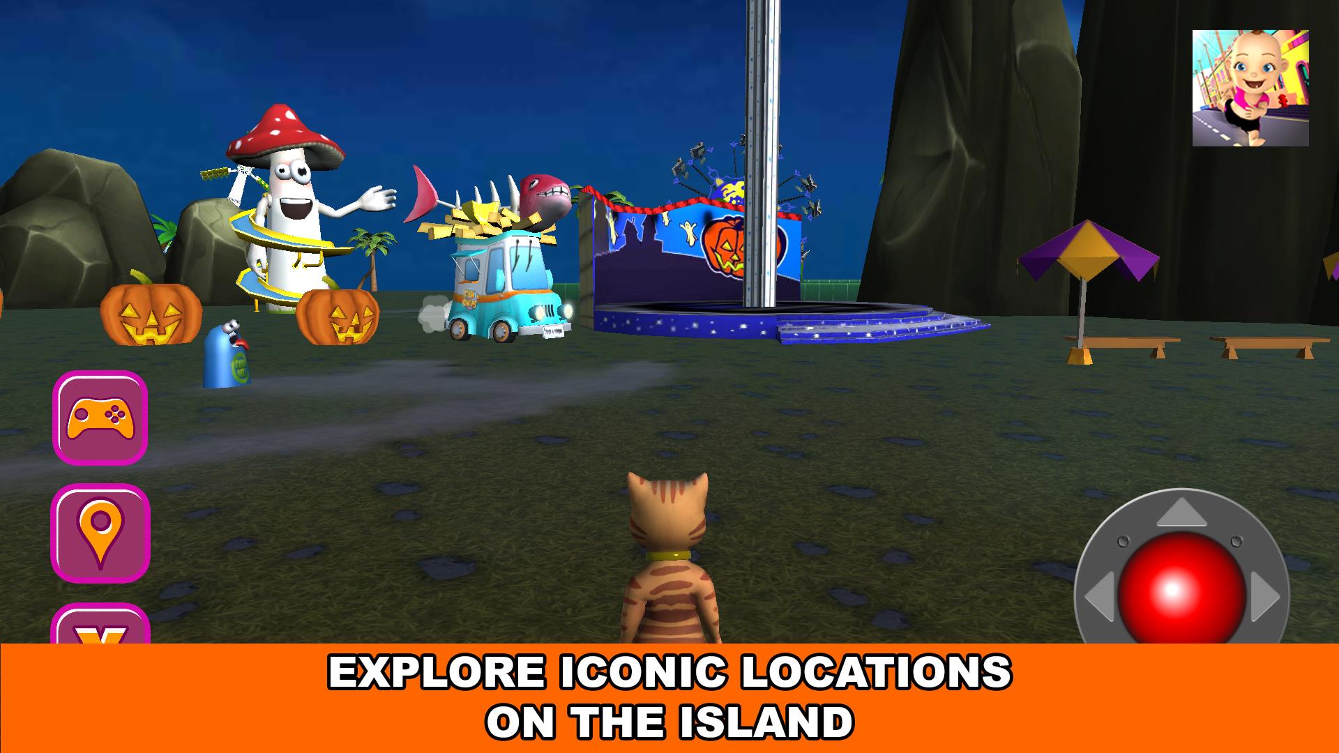 Halloween Cat Theme Park 3D Screenshot 10