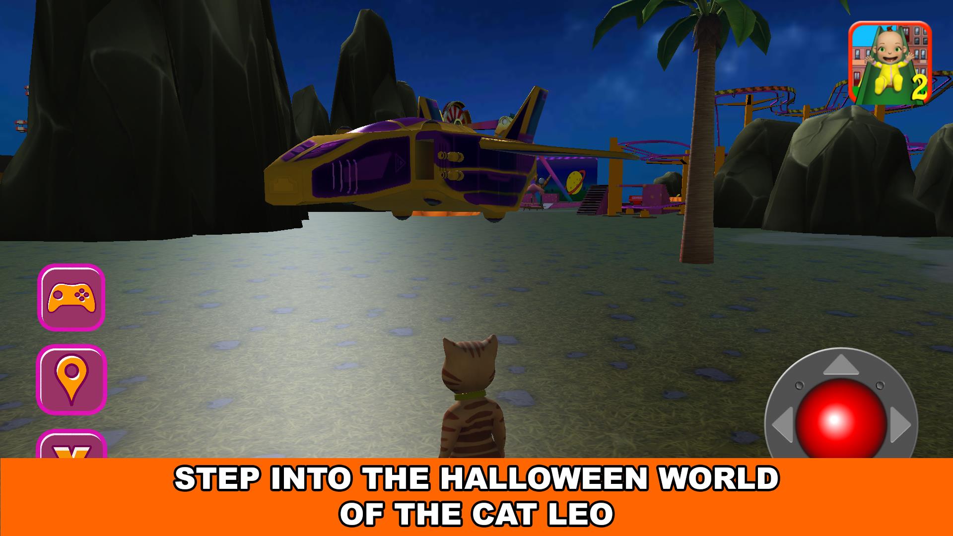 Halloween Cat Theme Park 3D Screenshot 15