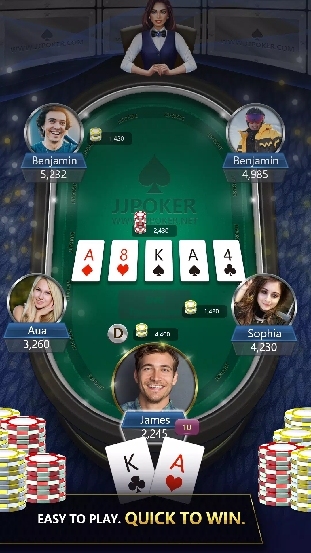 JJPoker Texas Holdem Online Screenshot 4 