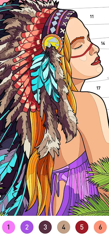 Pop Color - Paint by number Screenshot 1