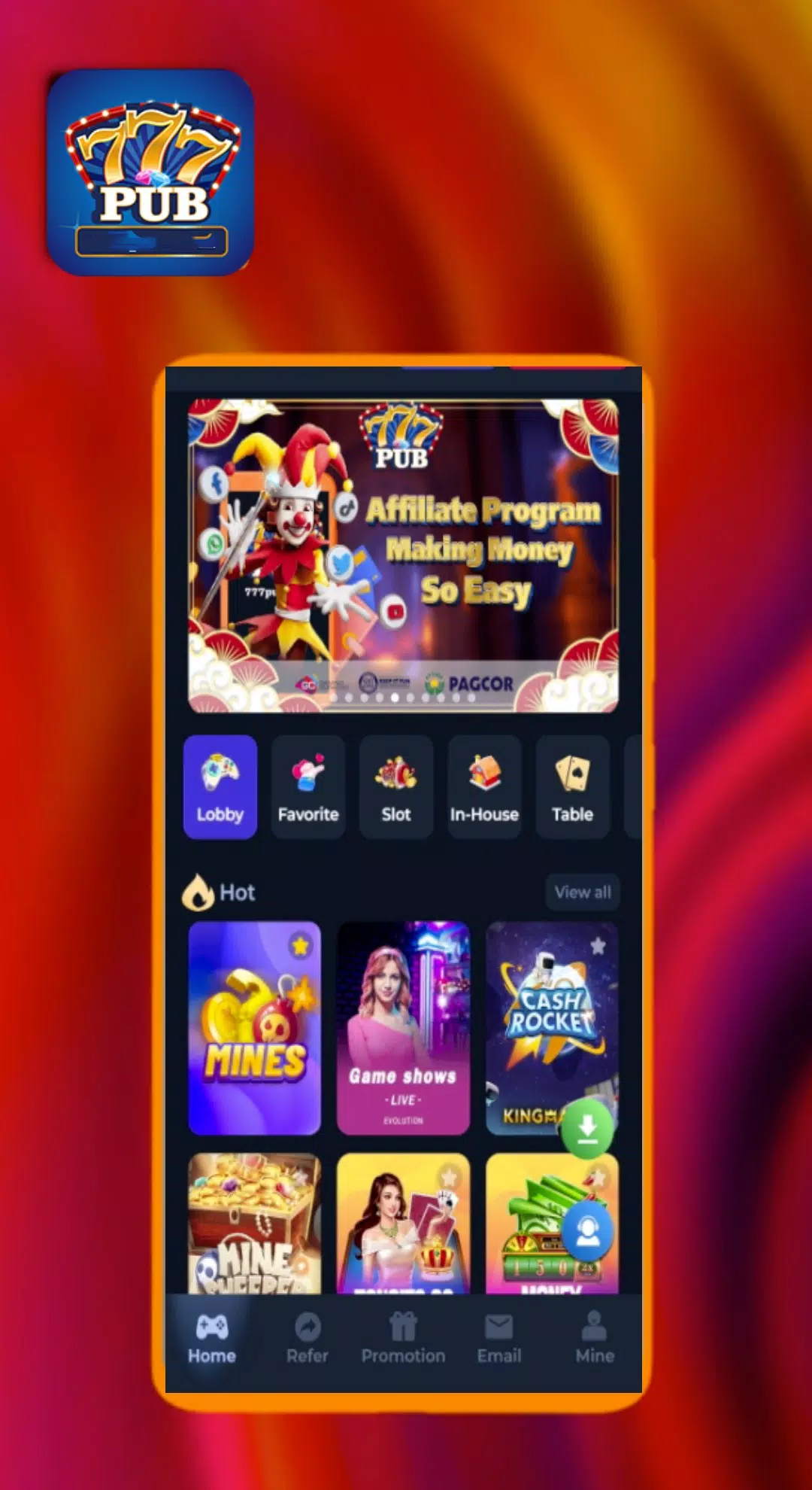 777 Pub Casino Online Games Screenshot 2 