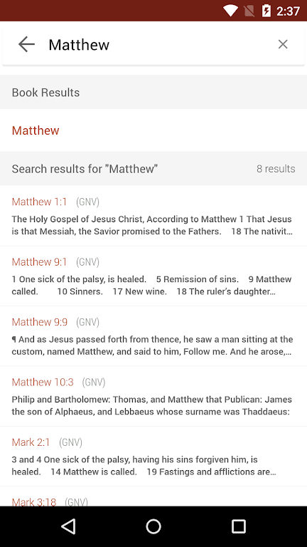 Bible Gateway Screenshot 1 