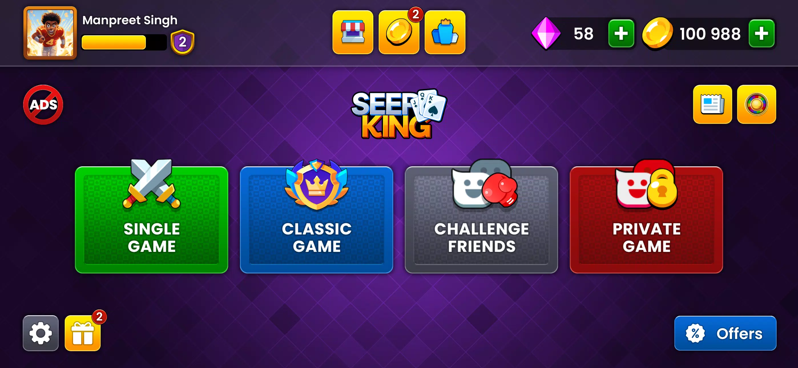 Seep King Online Card Game Screenshot 4