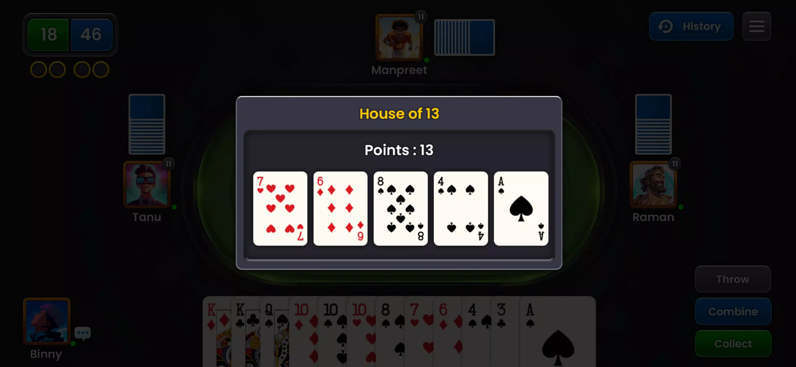 Seep King Online Card Game Screenshot 2