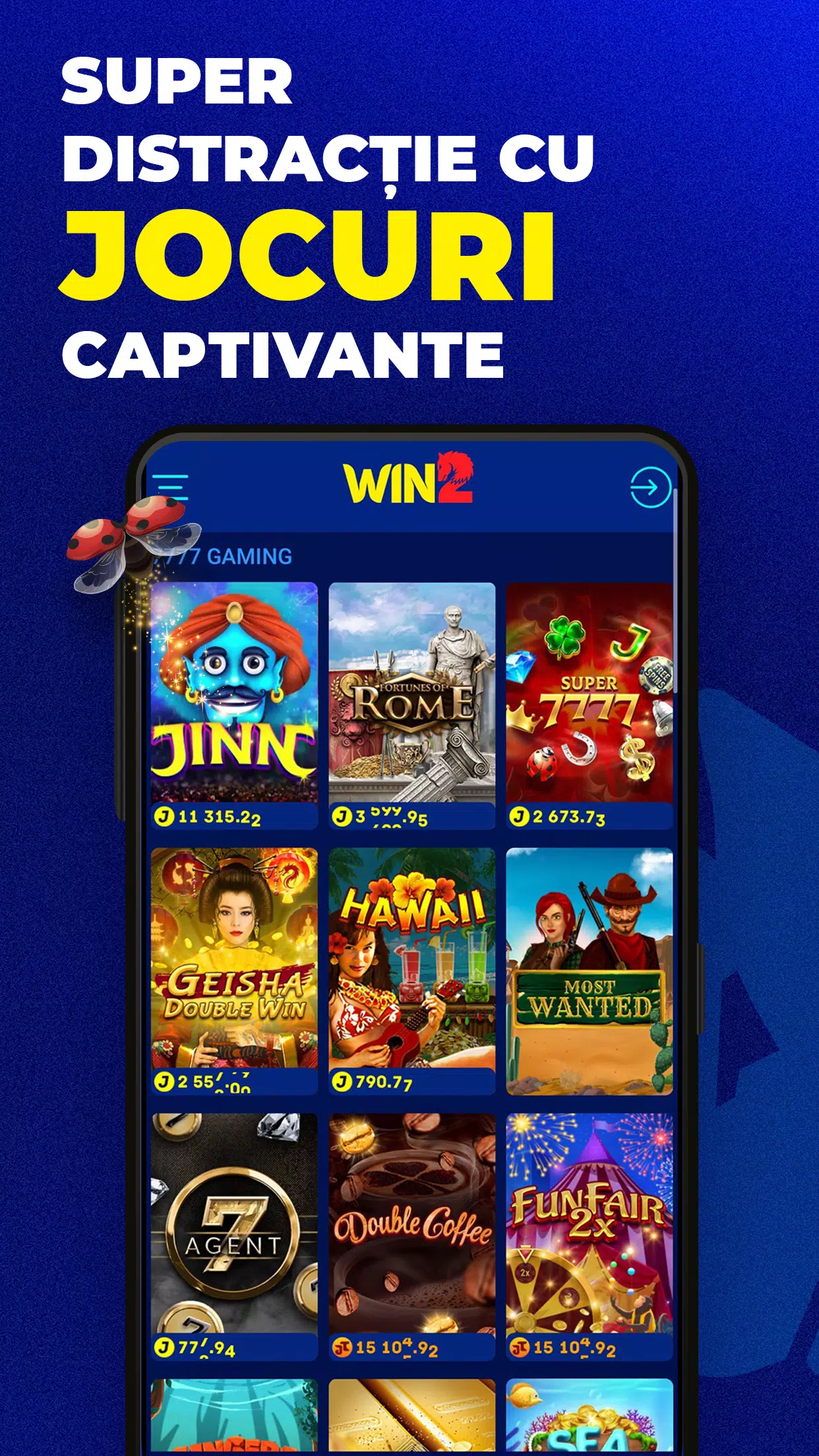 WIN2RO - Casino Screenshot 1