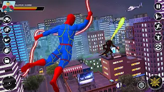 Spider Flying Rope Hero Games Screenshot 18