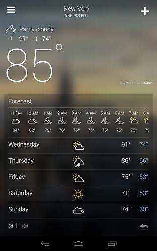 Yahoo Weather Screenshot 7