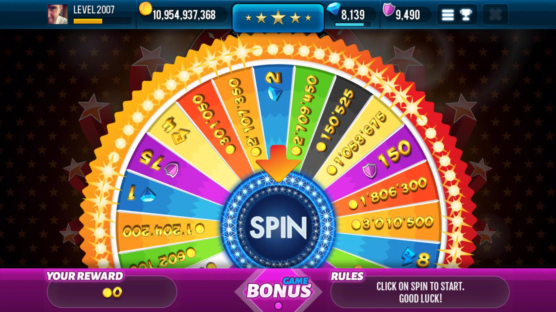 3 Pink Jackpot Diamonds Slots Screenshot 2 